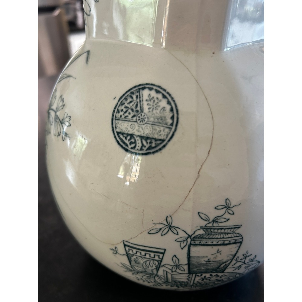 Antique GW Turner & Sons Benedict Pitcher Transferware Tunstall 1880s - Picture 5 of 5
